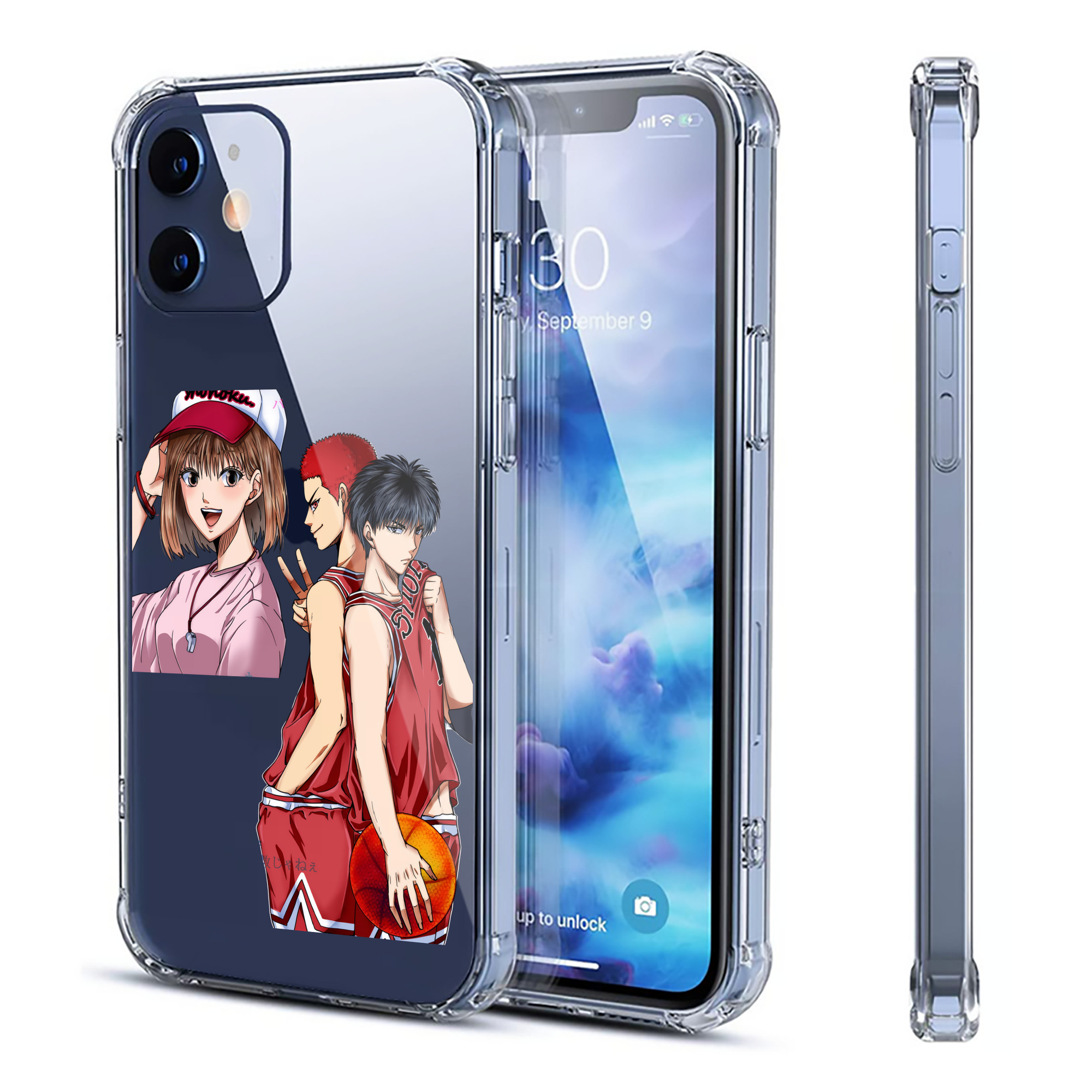 （画像用） SLAM DUNK／スラムダンク 【iPhone 12シリーズ対応】透明スマホケース（クリアソフトケース）